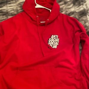 Anti social club hoodie
